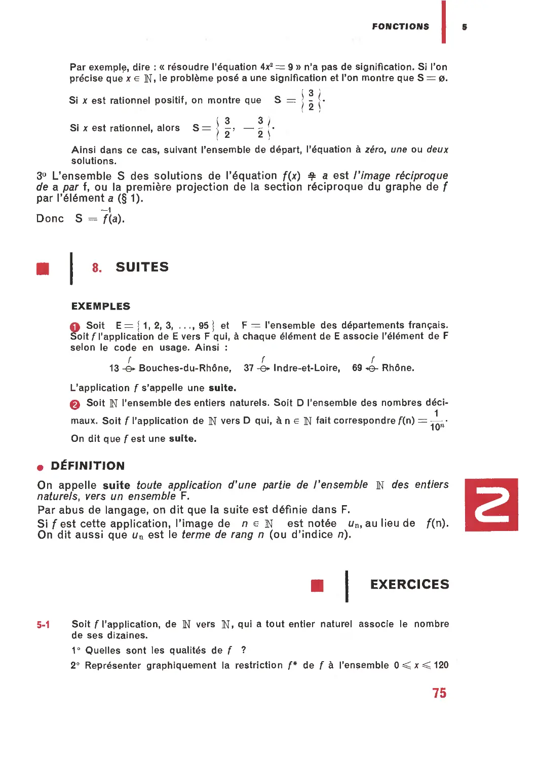 8. Suites
Exercices