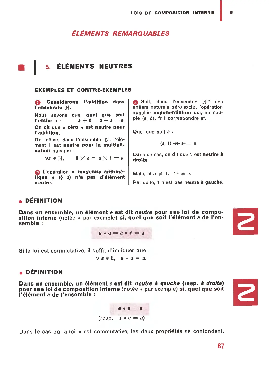 Éléments remarquables