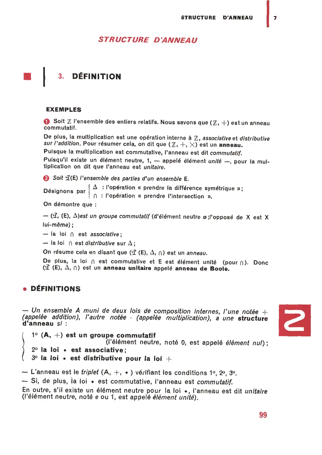 Structure d’anneau