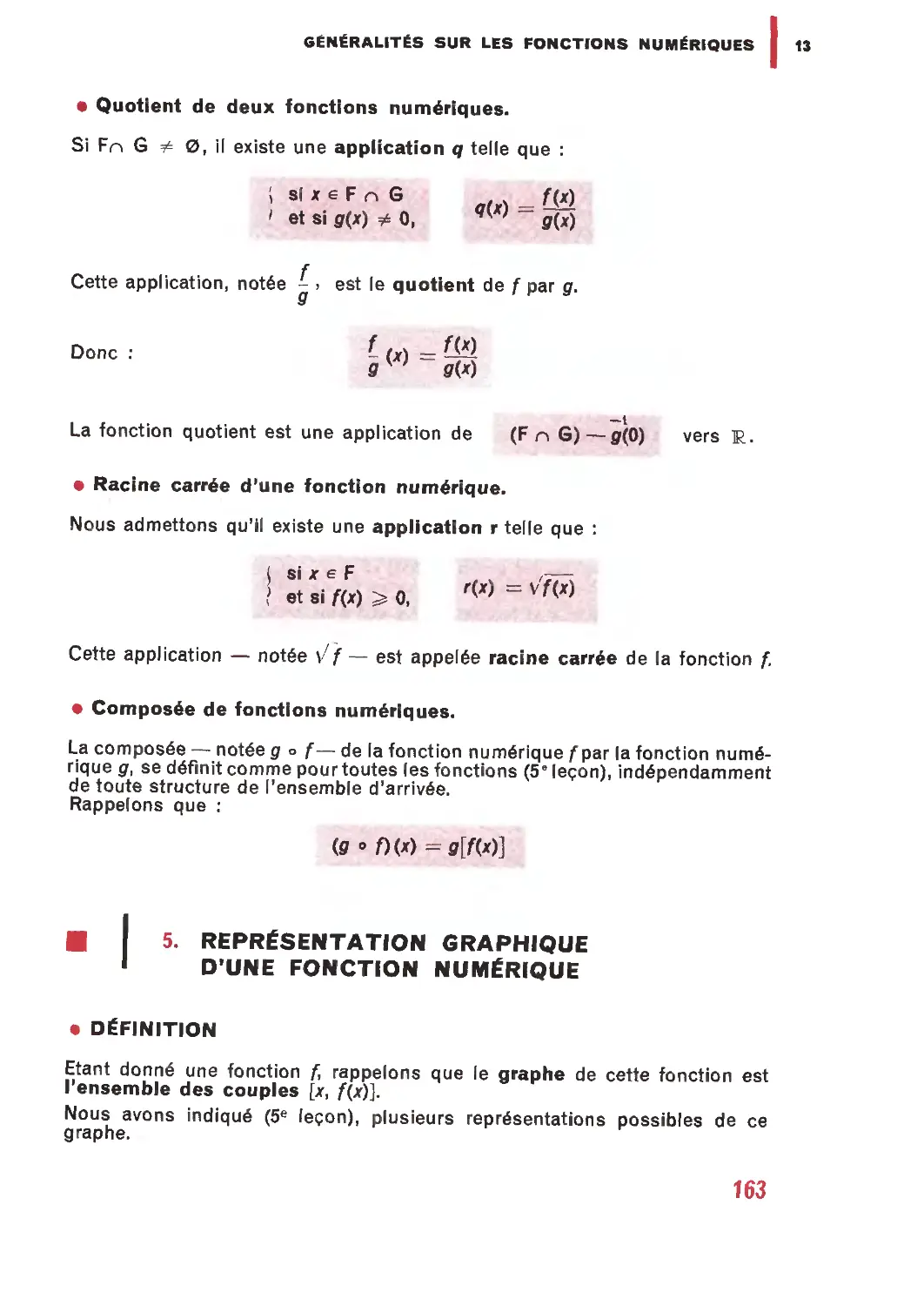 5. Représentation graphique d’une fonction numérique