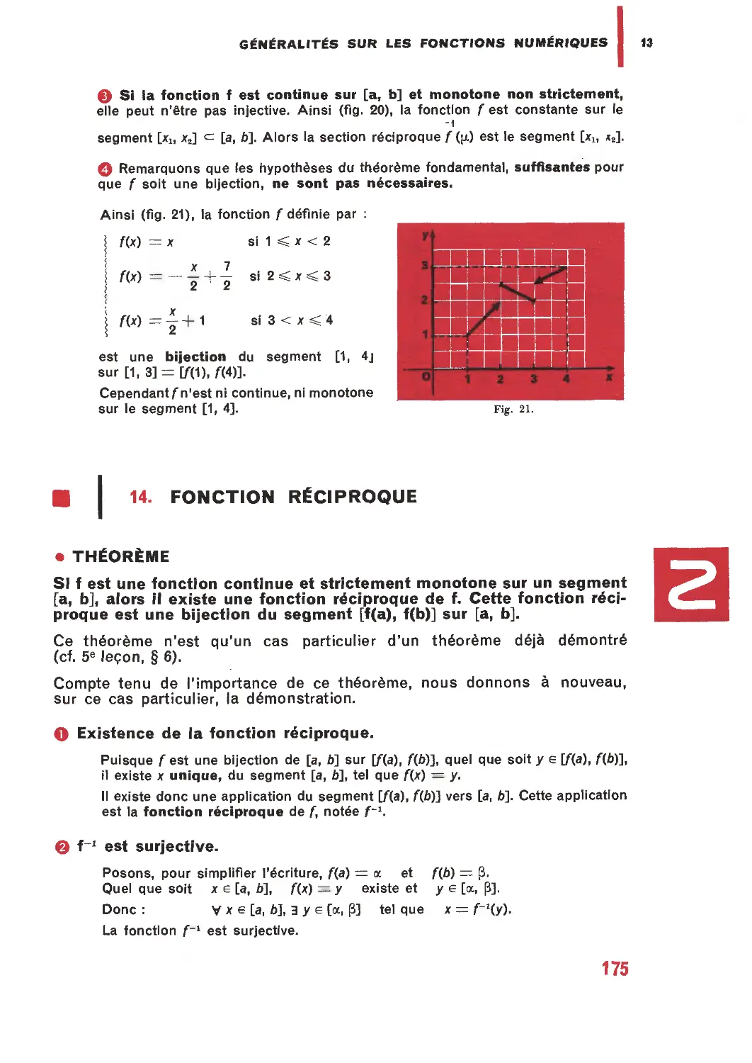 14. Fonction réciproque