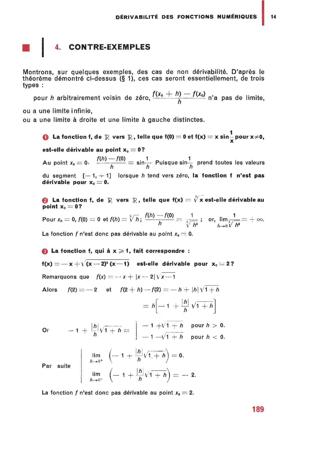 4. Contre-exemples