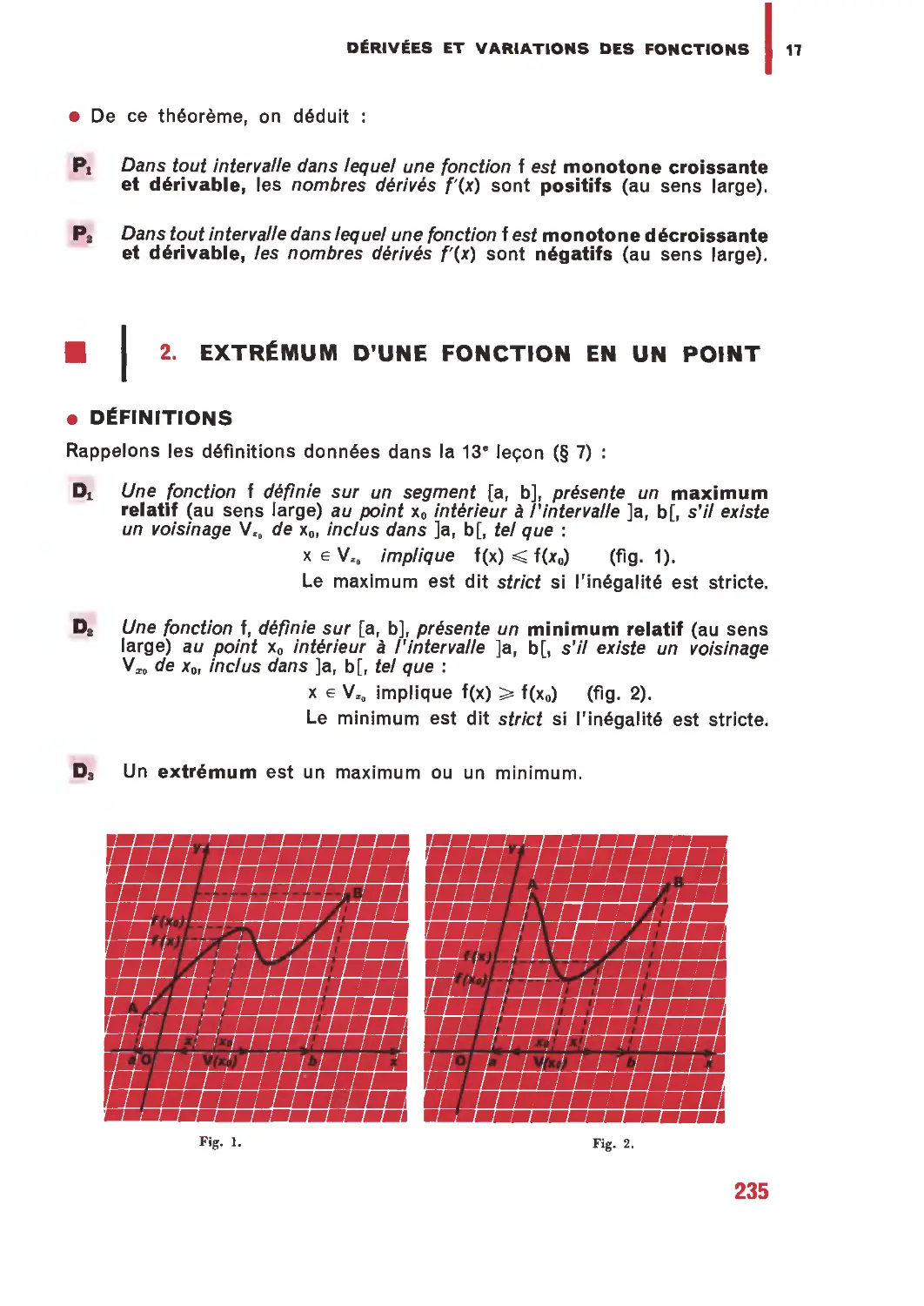 2. Extrémum d’une fonction en un point