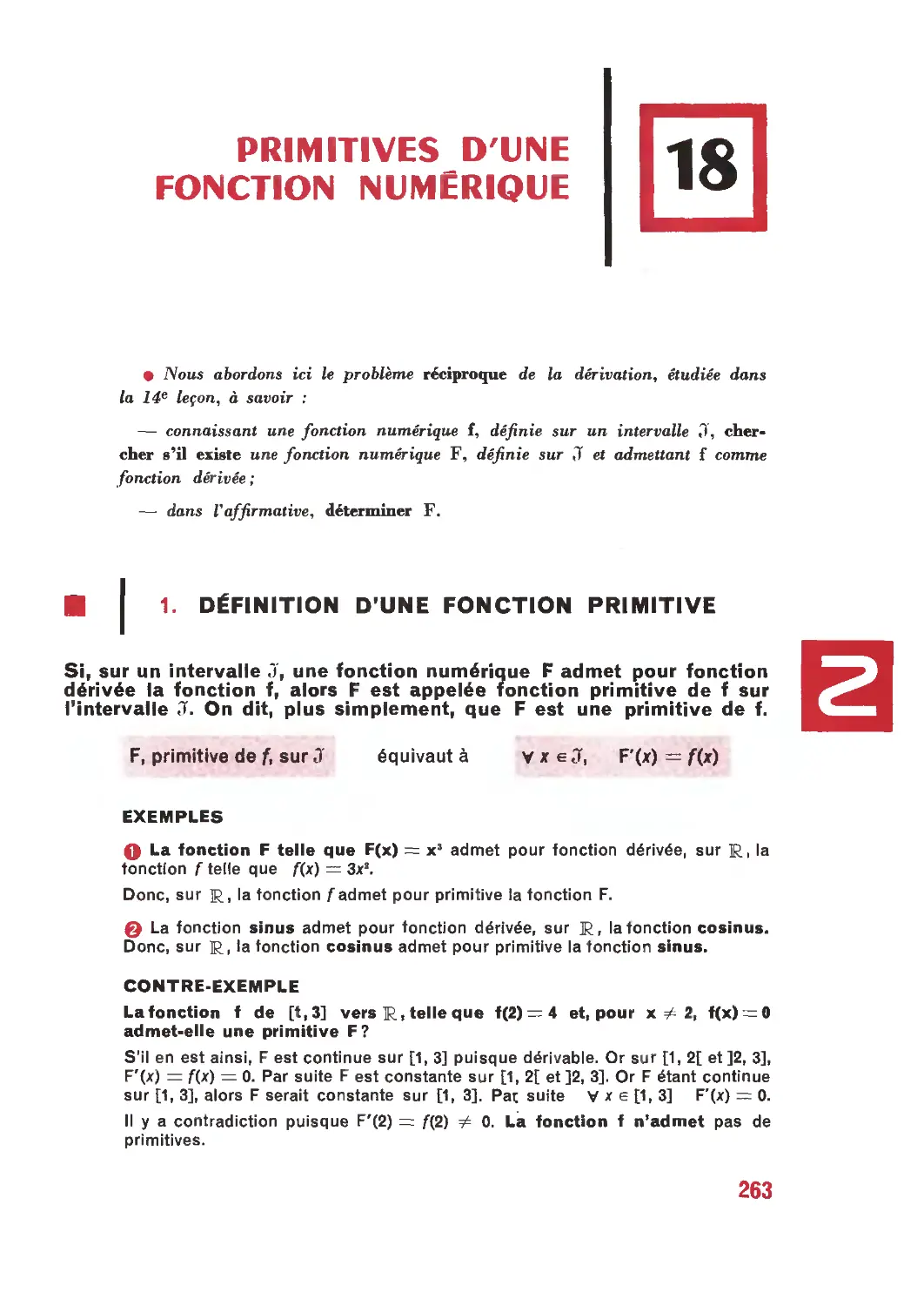 Partie III. — Primitives des fonctions numériques