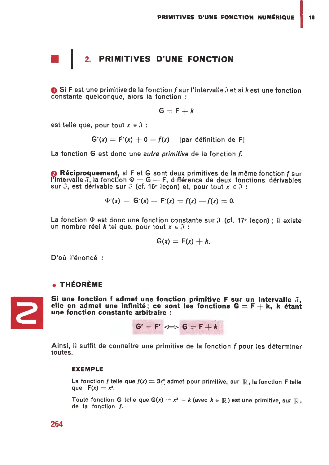 2. Primitives d’une fonction