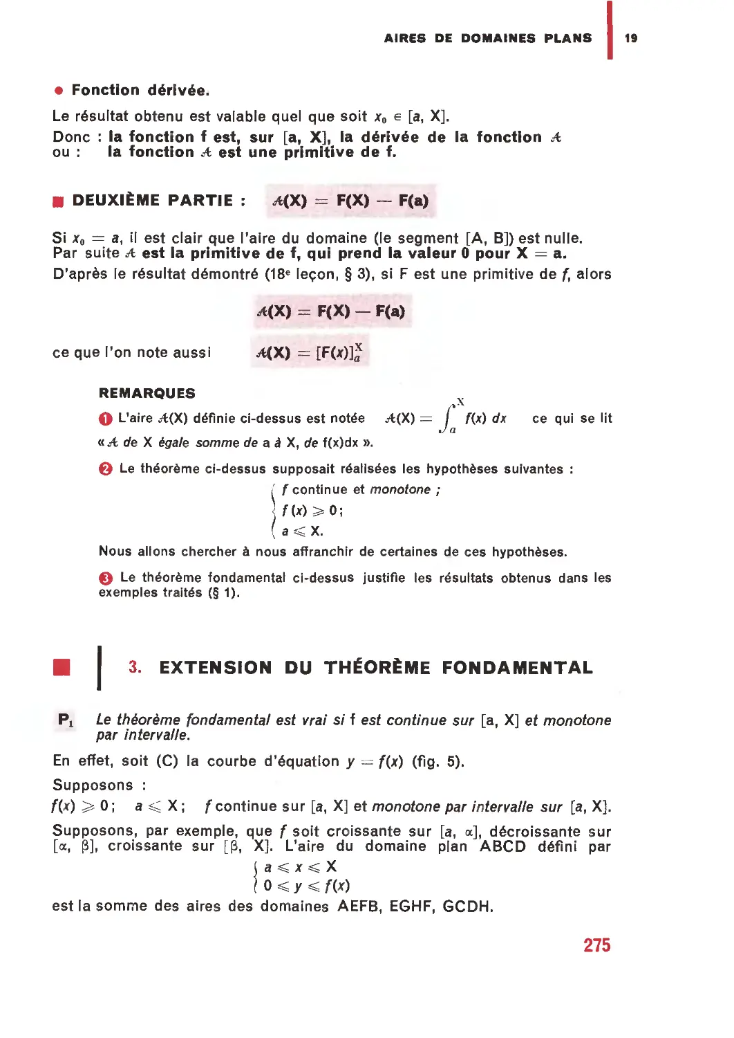 3. Extension du théorème fondamental