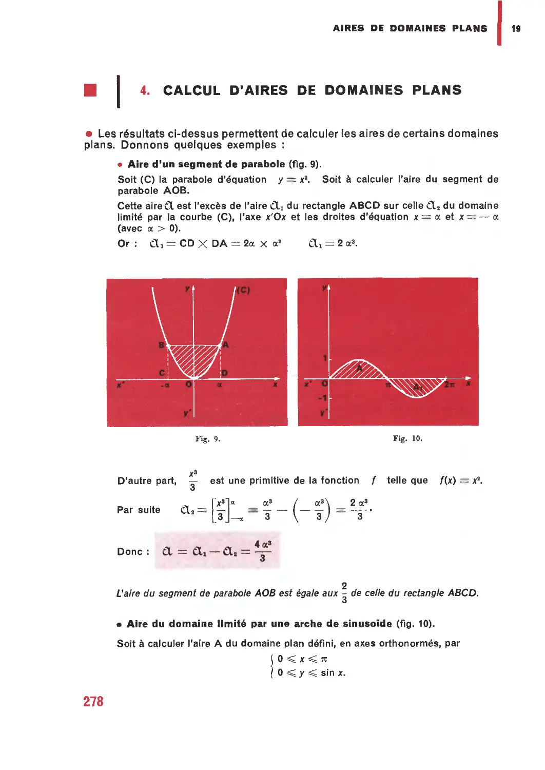 4. Calcul d’aires de domaines plans