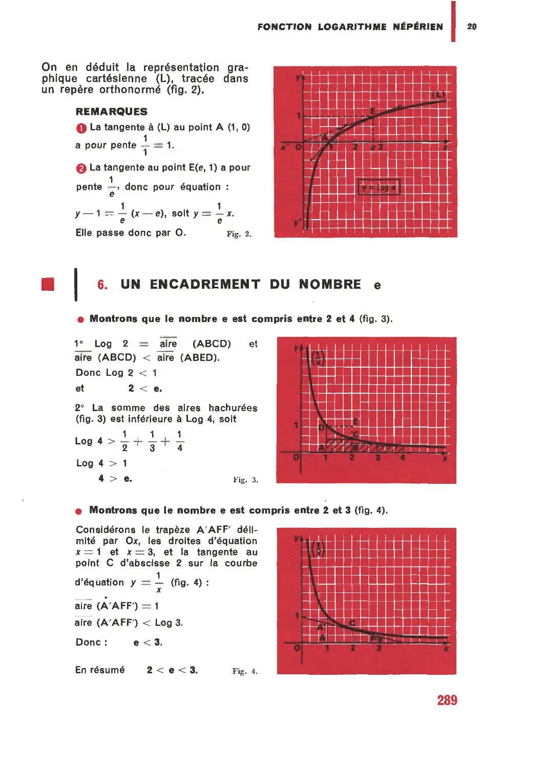 6. Un encadrement du nombre e