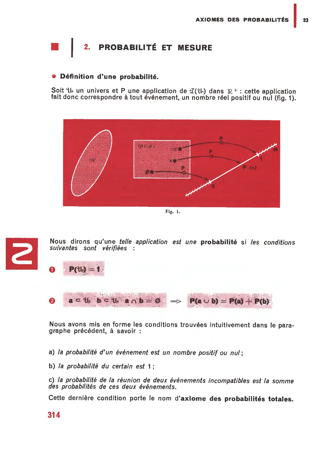 2. Probabilité et mesure