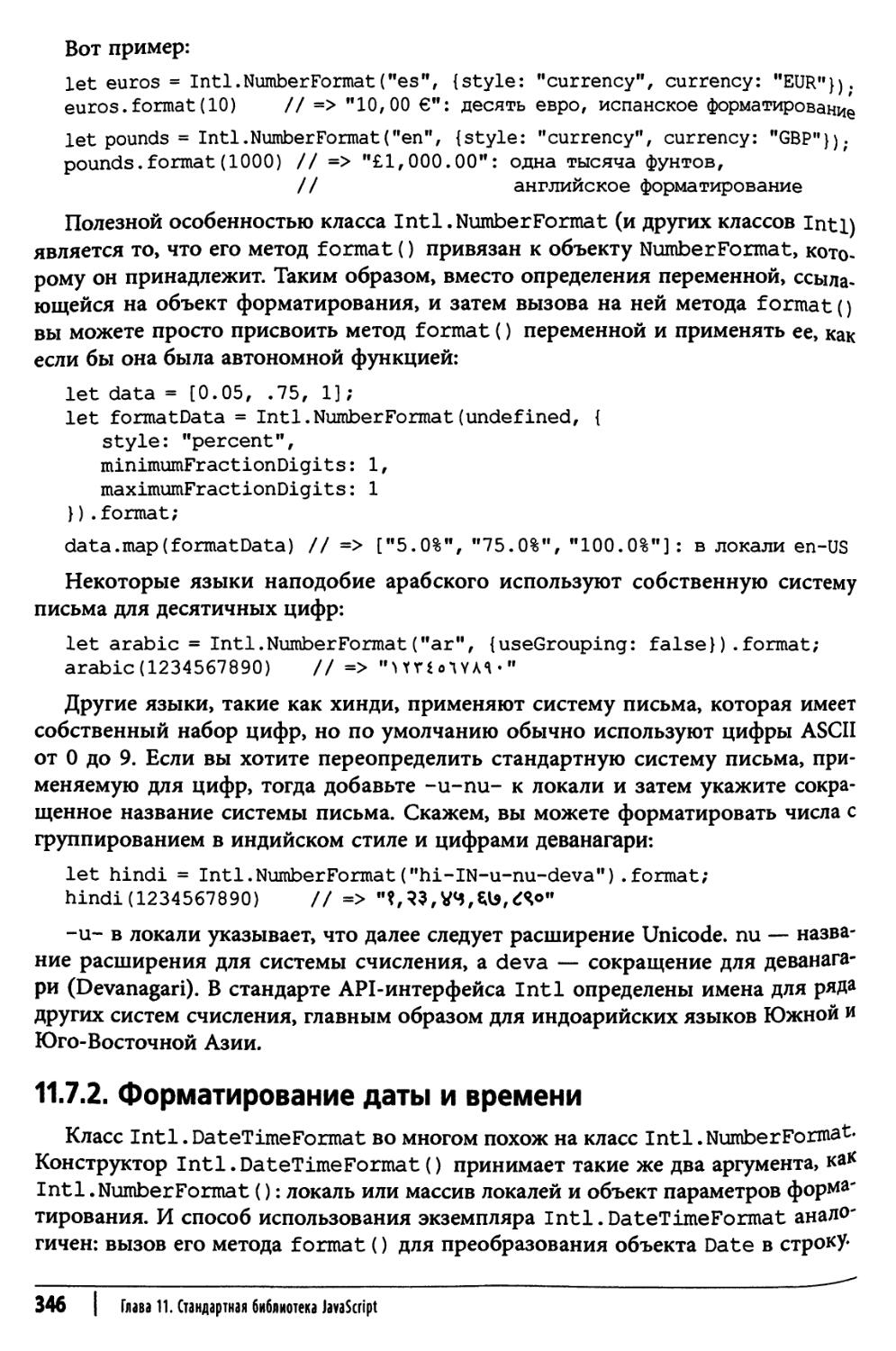 11.7.2. Форматирование даты и времени