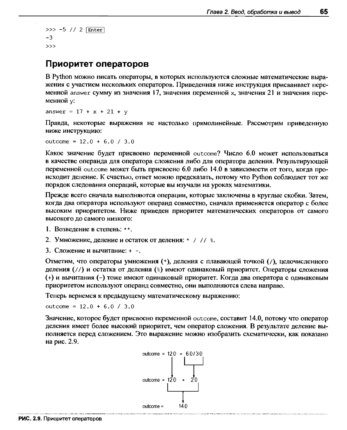 Приоритет операторов