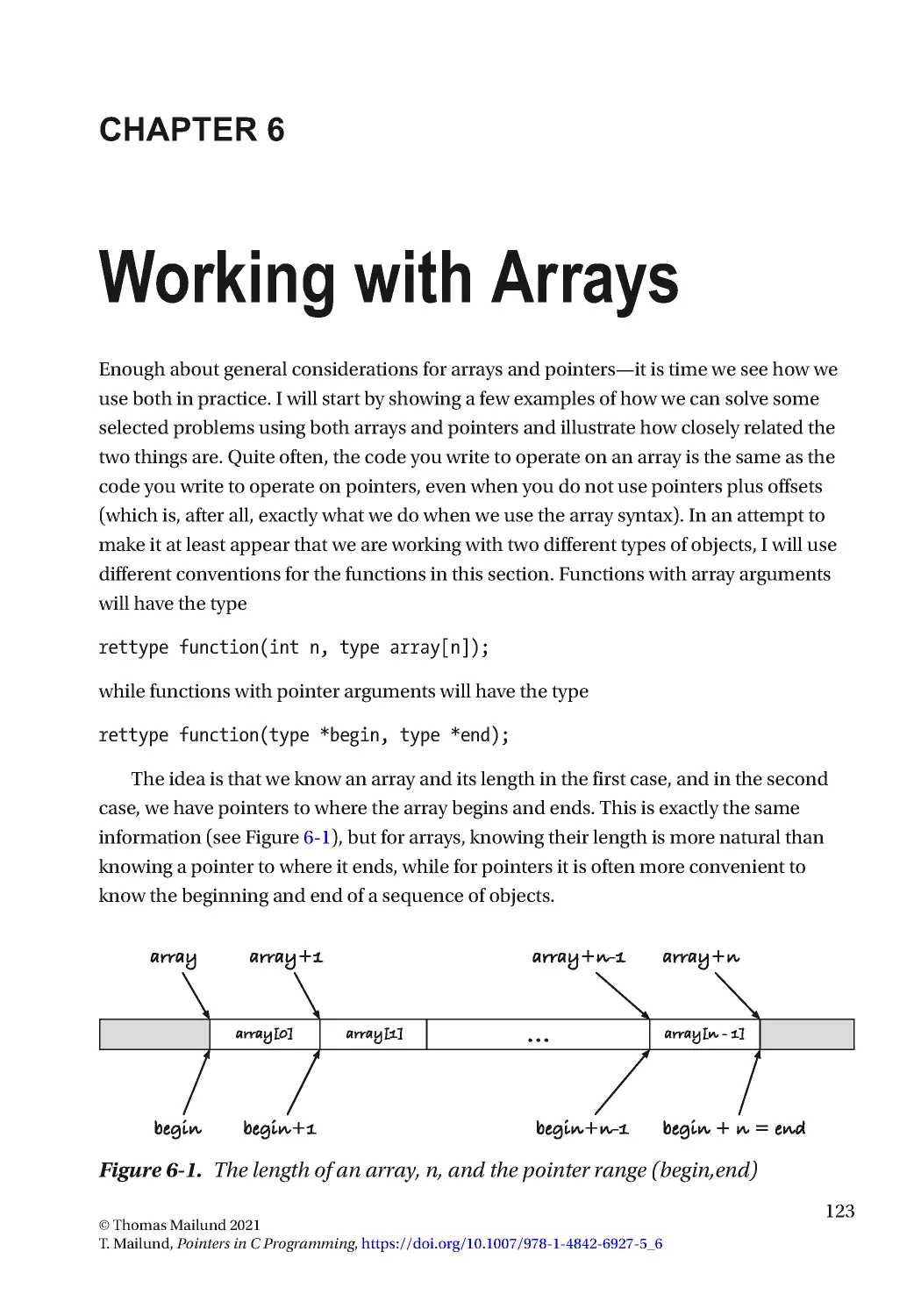 Chapter 6: Working with Arrays