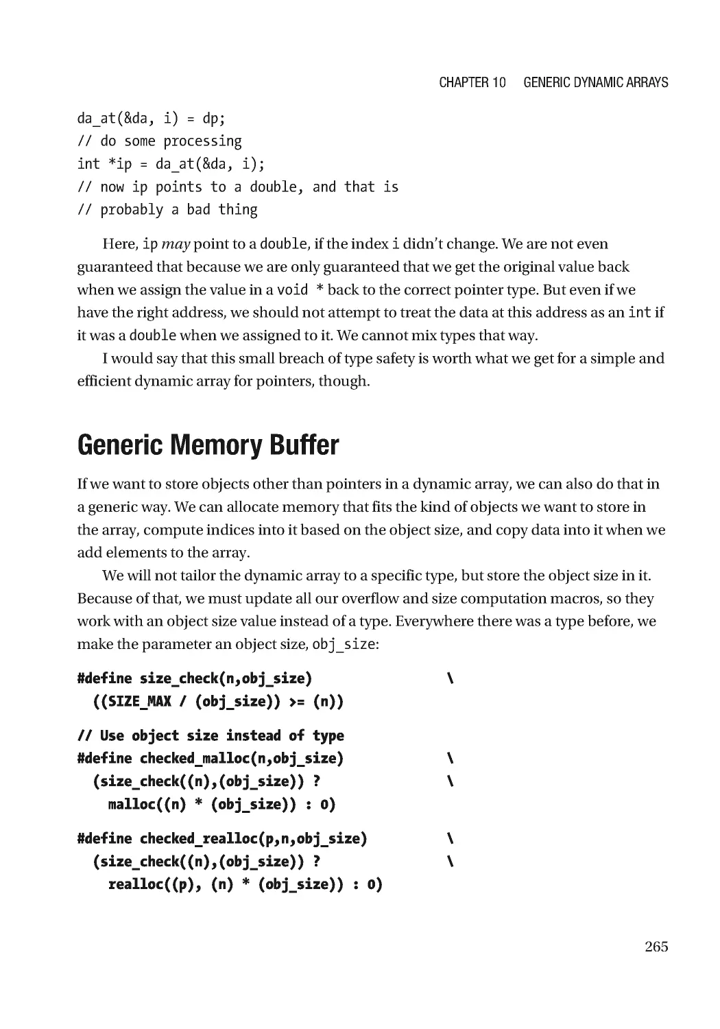 Generic Memory Buffer