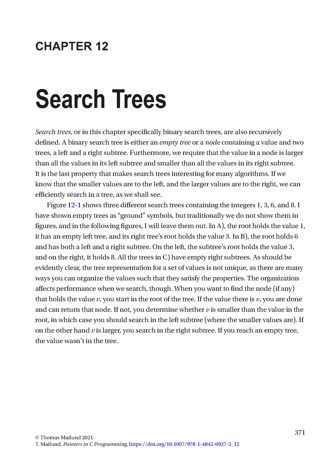 Chapter 12: Search Trees