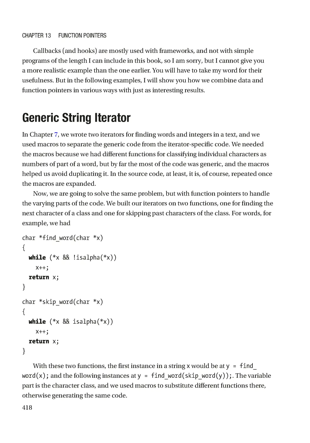 Generic String Iterator