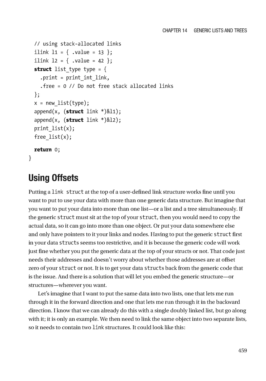 Using Offsets