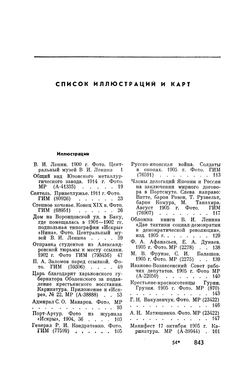 Список иллюстрации и карт