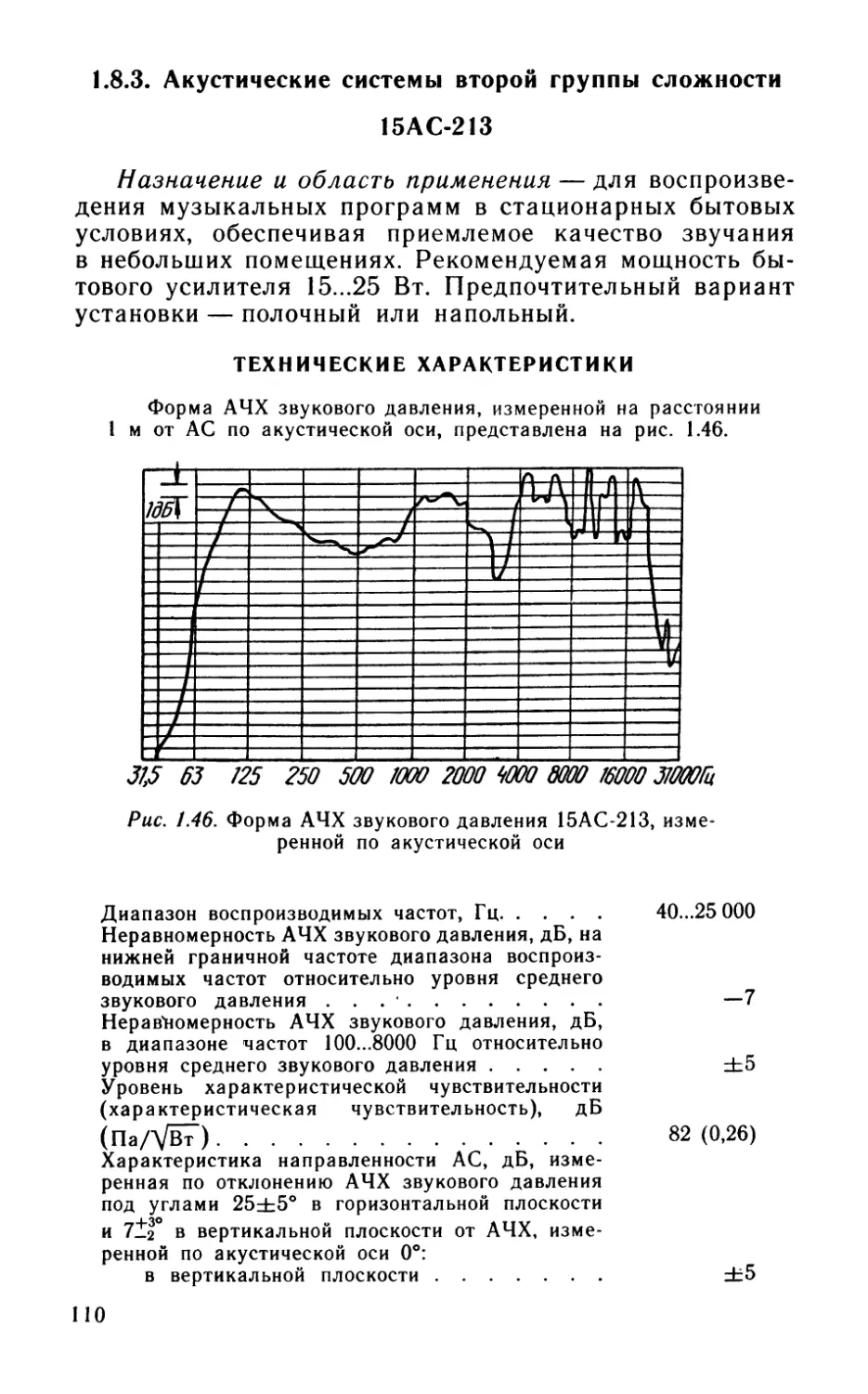 1.8.3. Акустические системы второй группы сложности