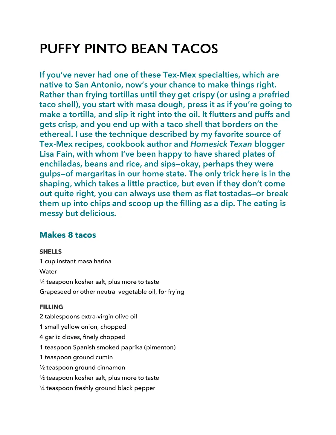 ﻿Puffy Pinto Bean Taco