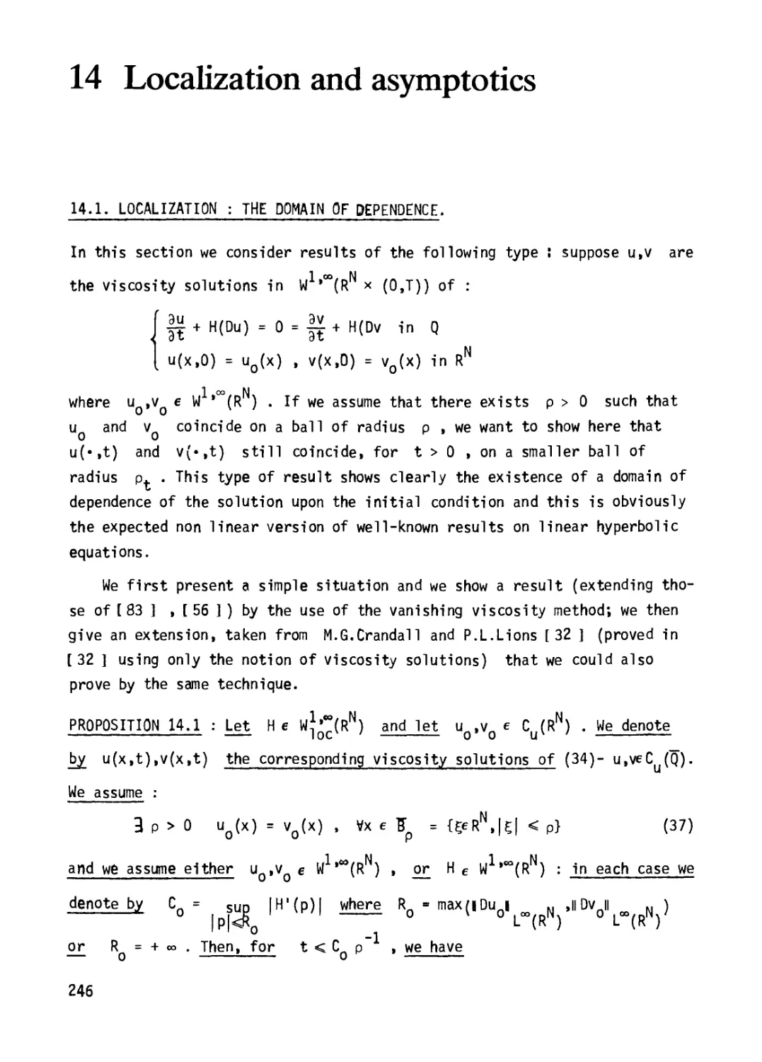 Chapter 14: Localization and asymptotics