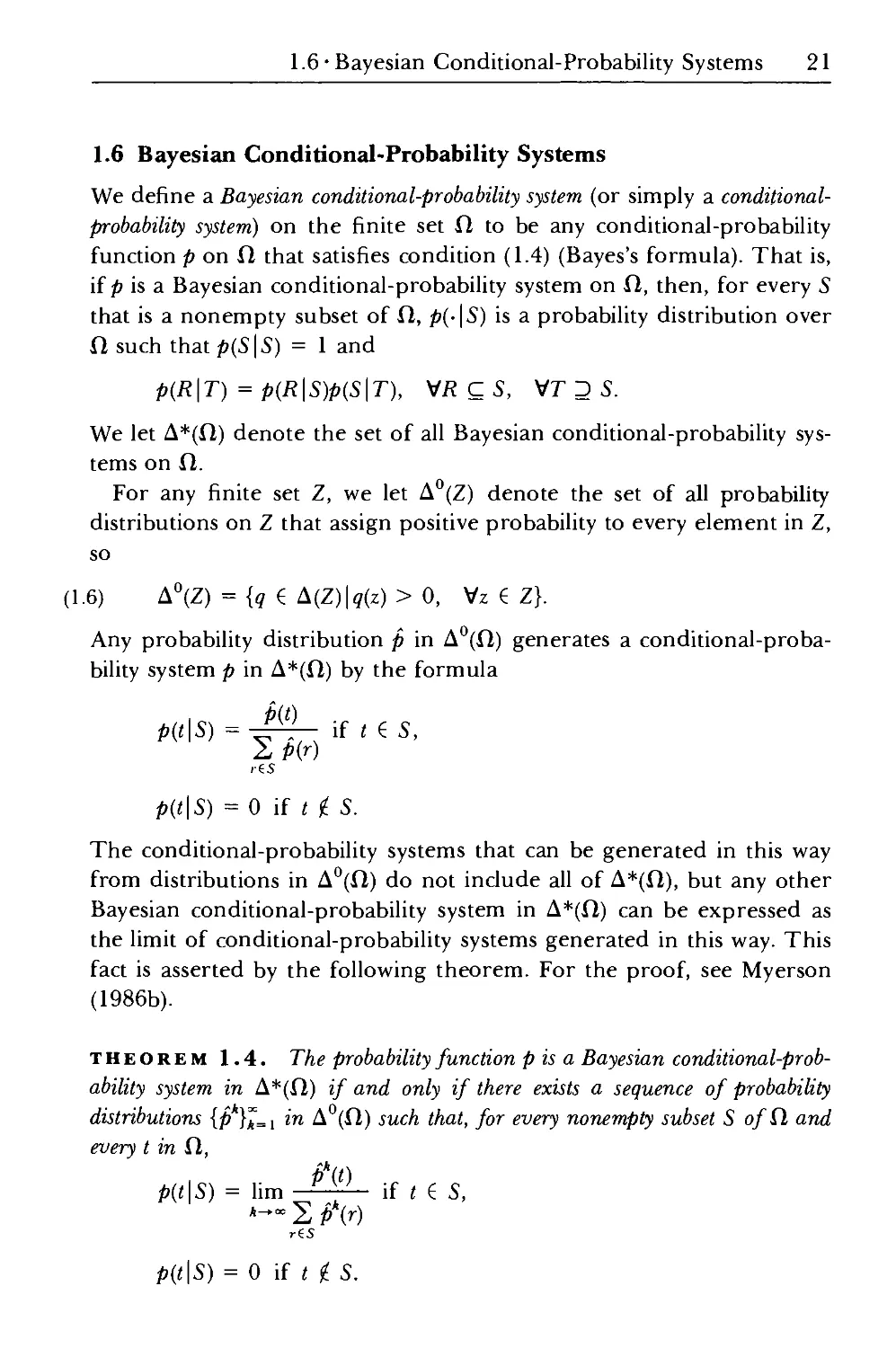 1.6 Bayesian Conditional-Probability Systems