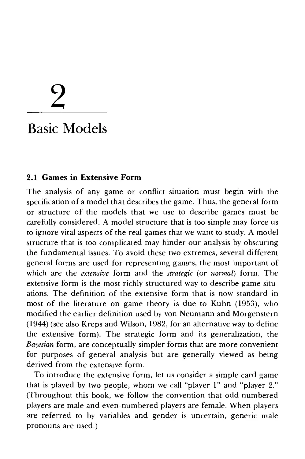 2 Basic Models