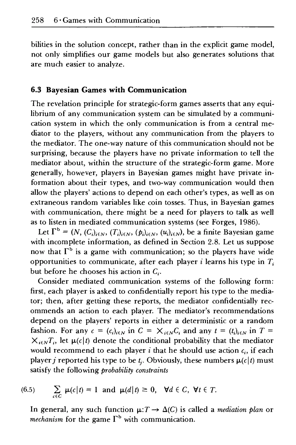 6.3 Bayesian Games with Communication