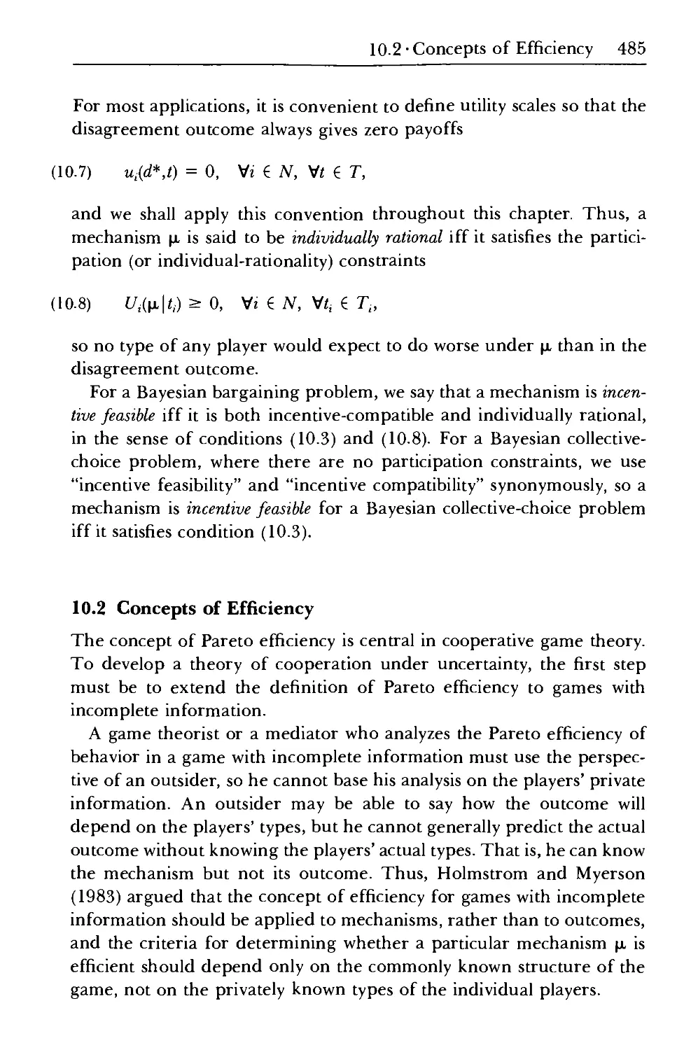 10.2 Concepts of Efficiency