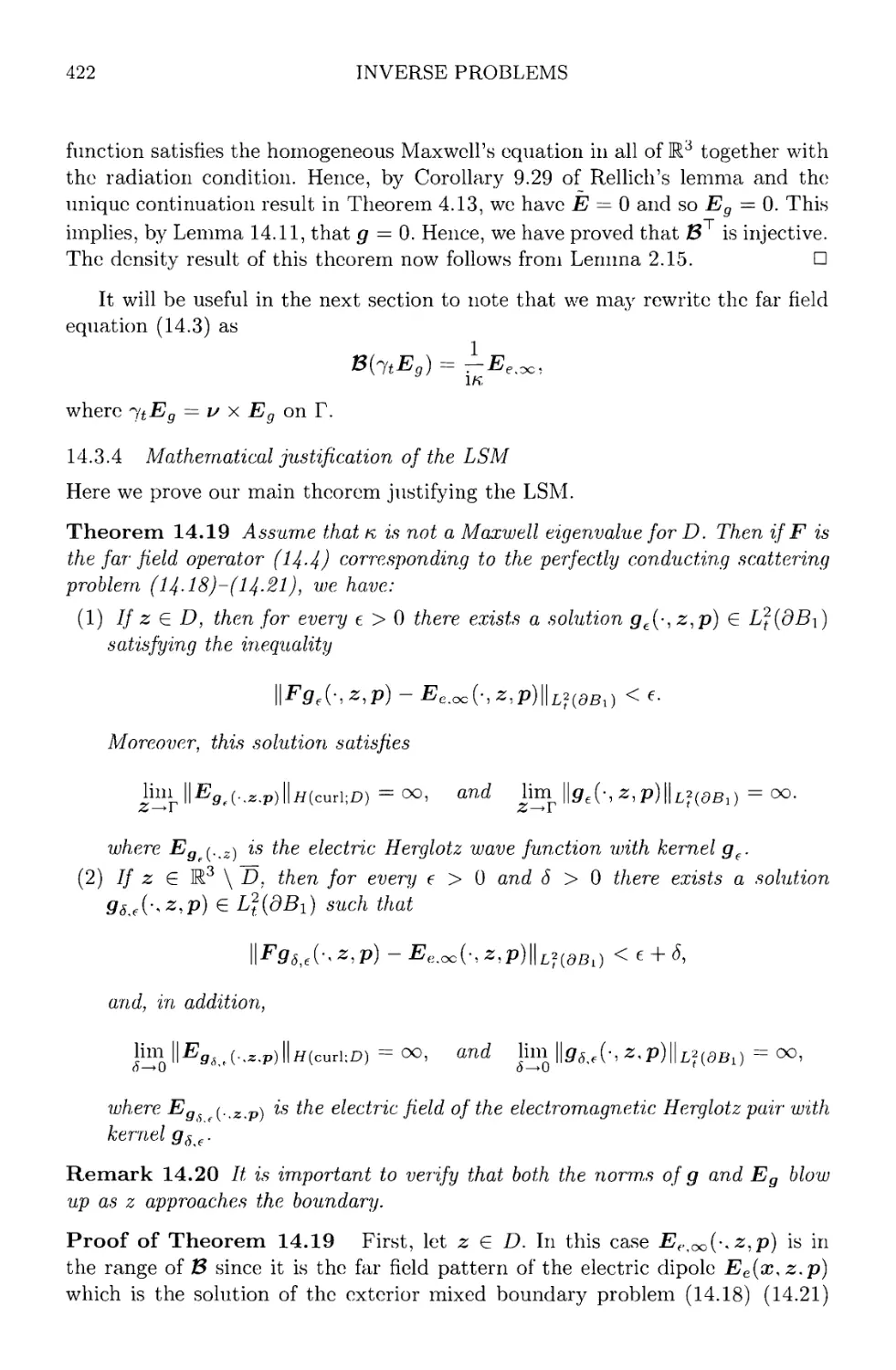 14.3.4 Mathematical justification of the LSM