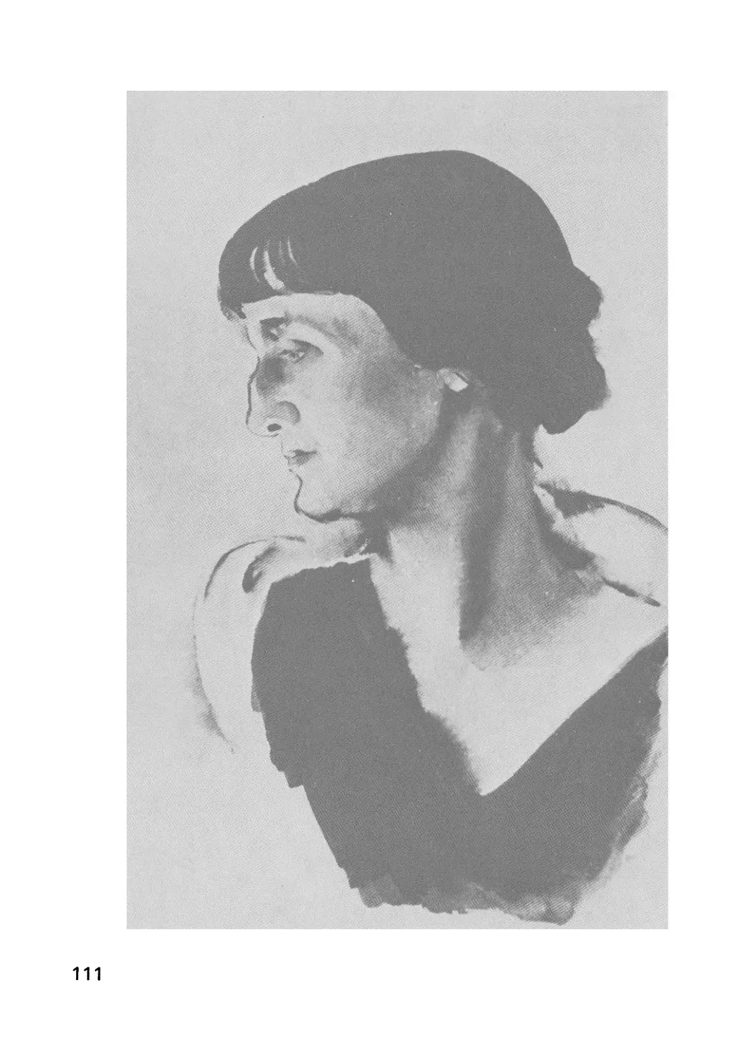 Стр. 111. Николай Тырса. Портрет Ахматовой. 1927.