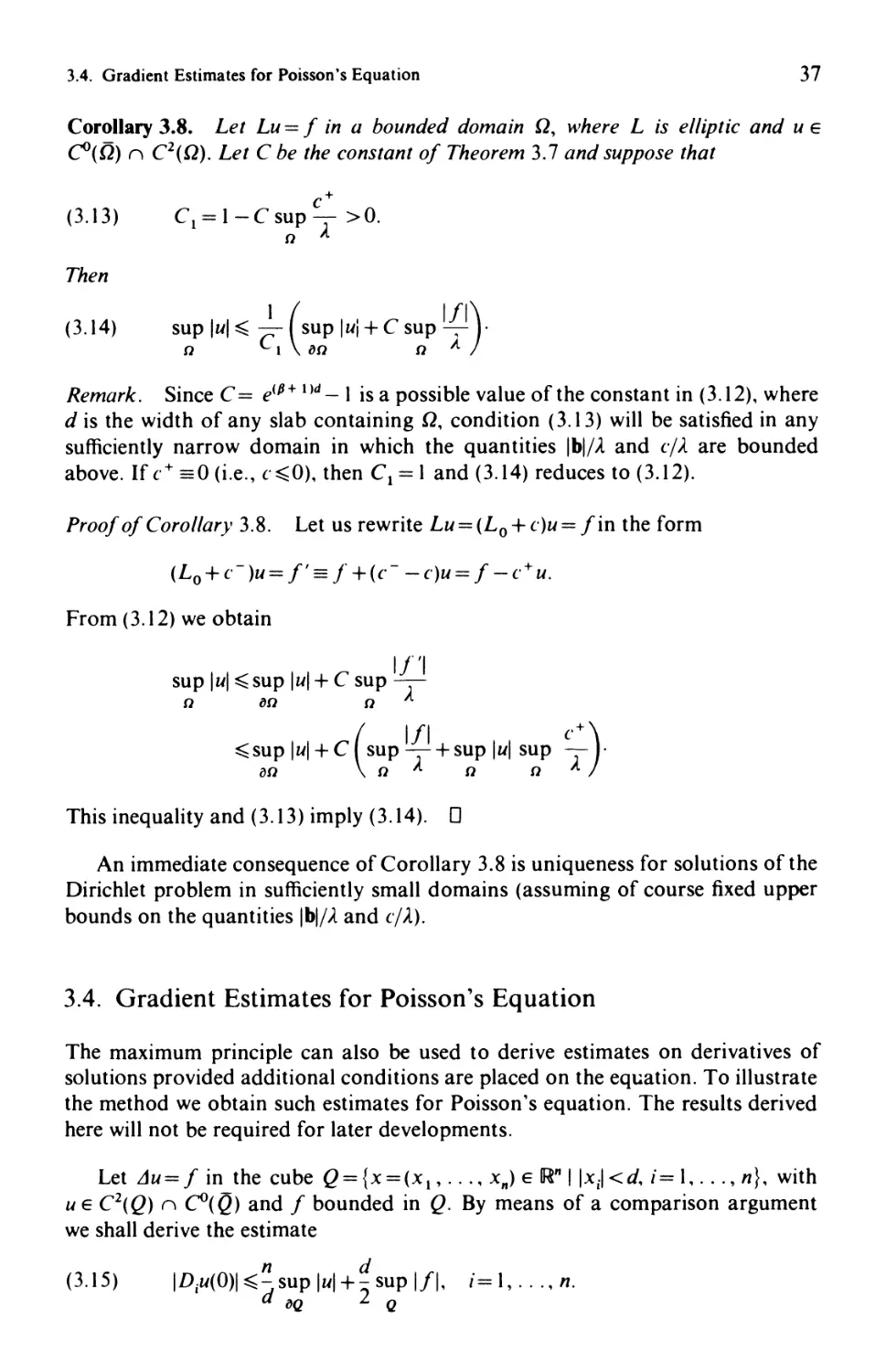 3.4.   Gradient Estimates for Poisson's Equation