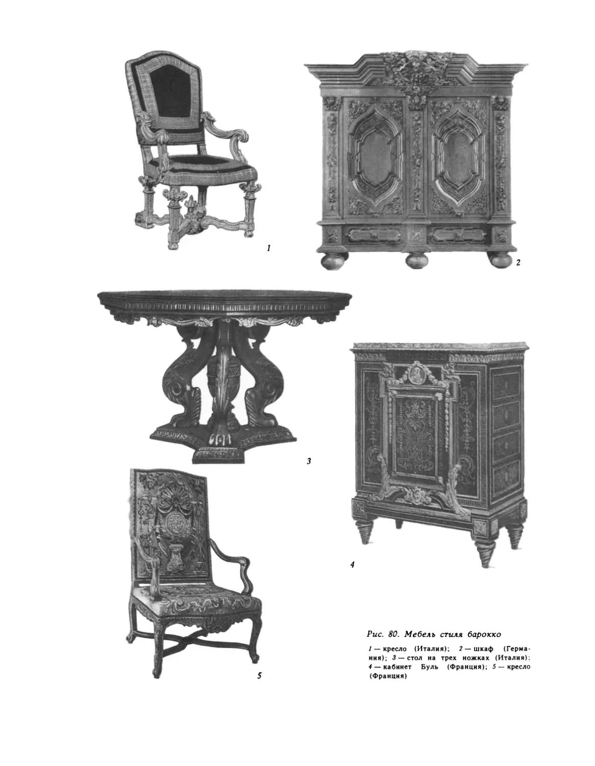 Мебель эпохи Барокко 17 века