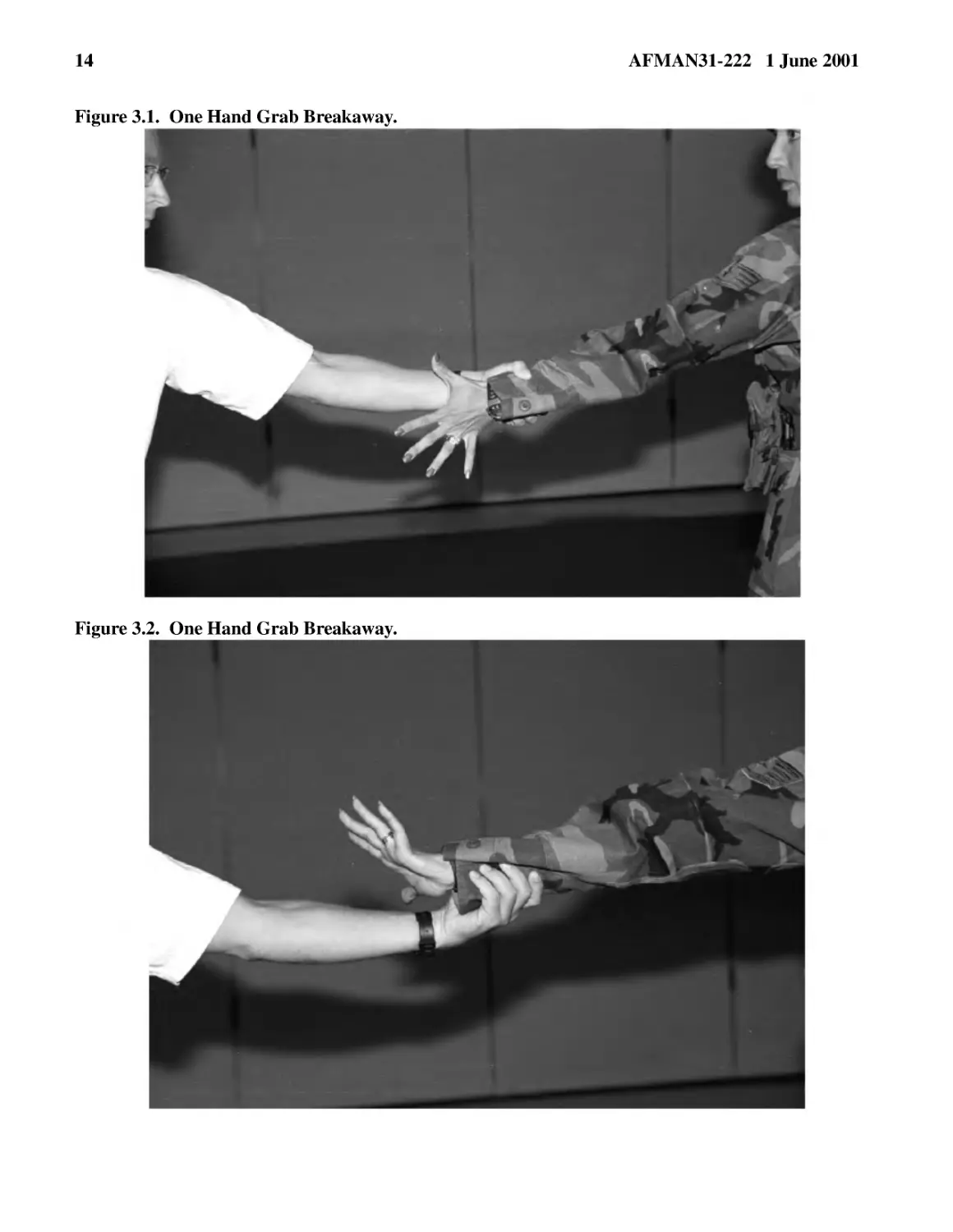 Figure 3.2.� One Hand Grab Breakaway.