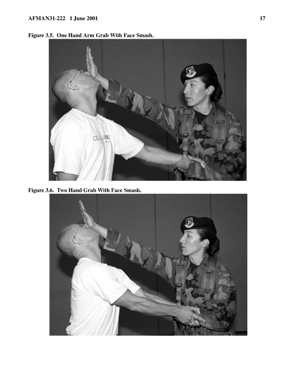 Figure 3.6.� Two Hand Grab With Face Smash.