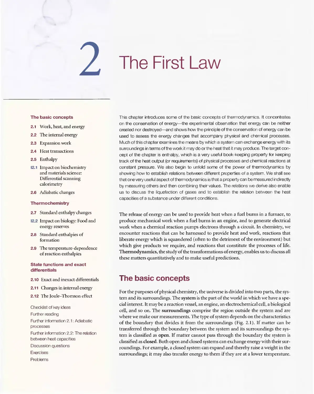 2 - The First Law