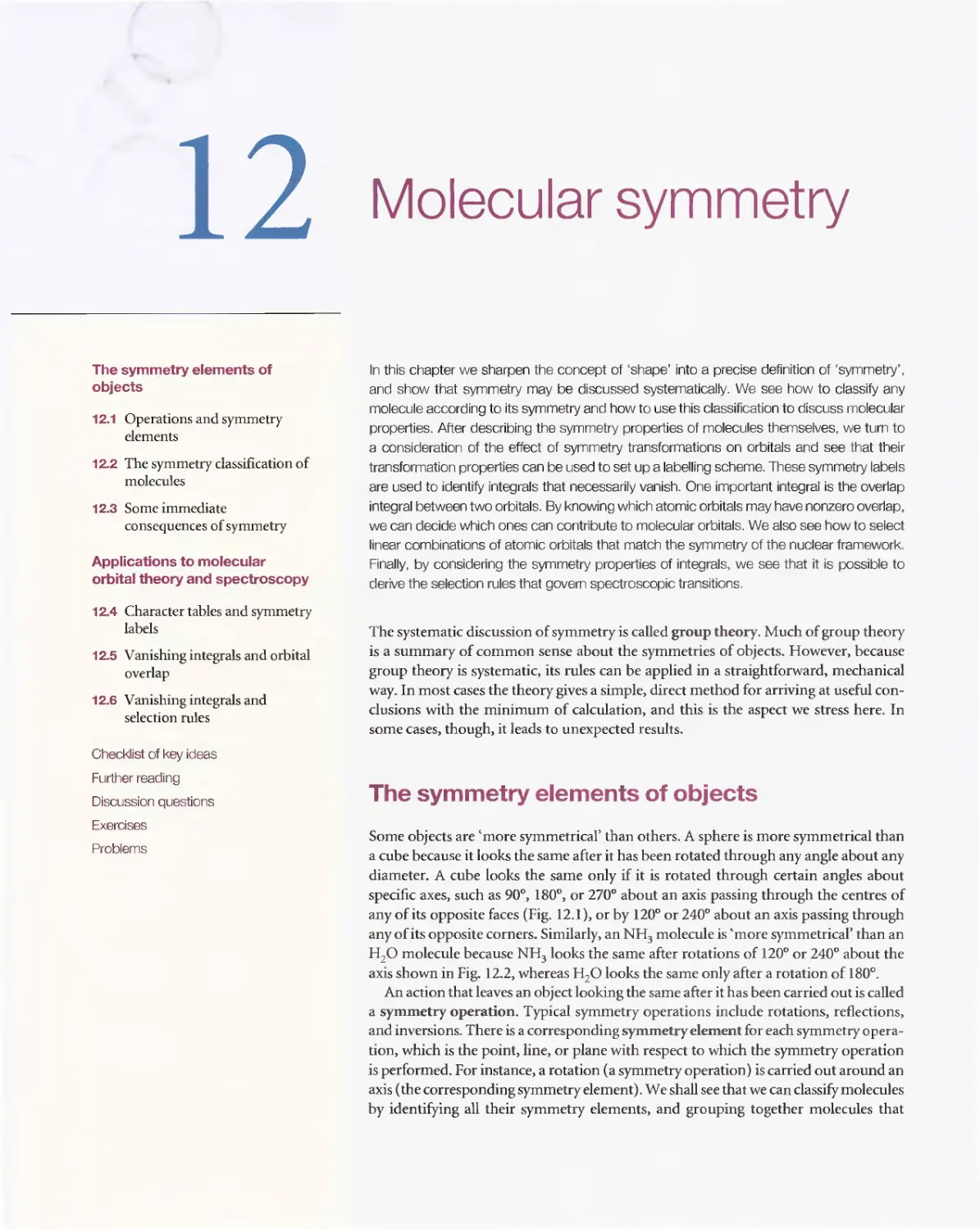 12 - Molecular symmetry
