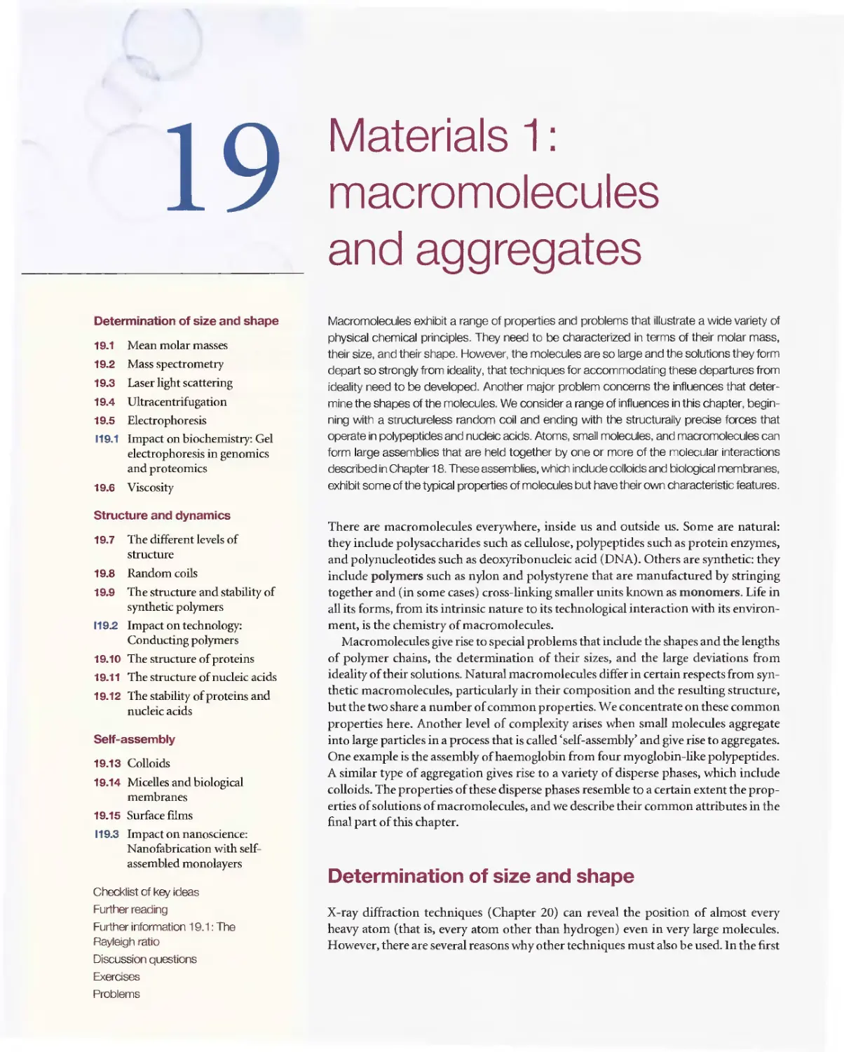 19 - Materials 1 - Macromolecules and aggregates