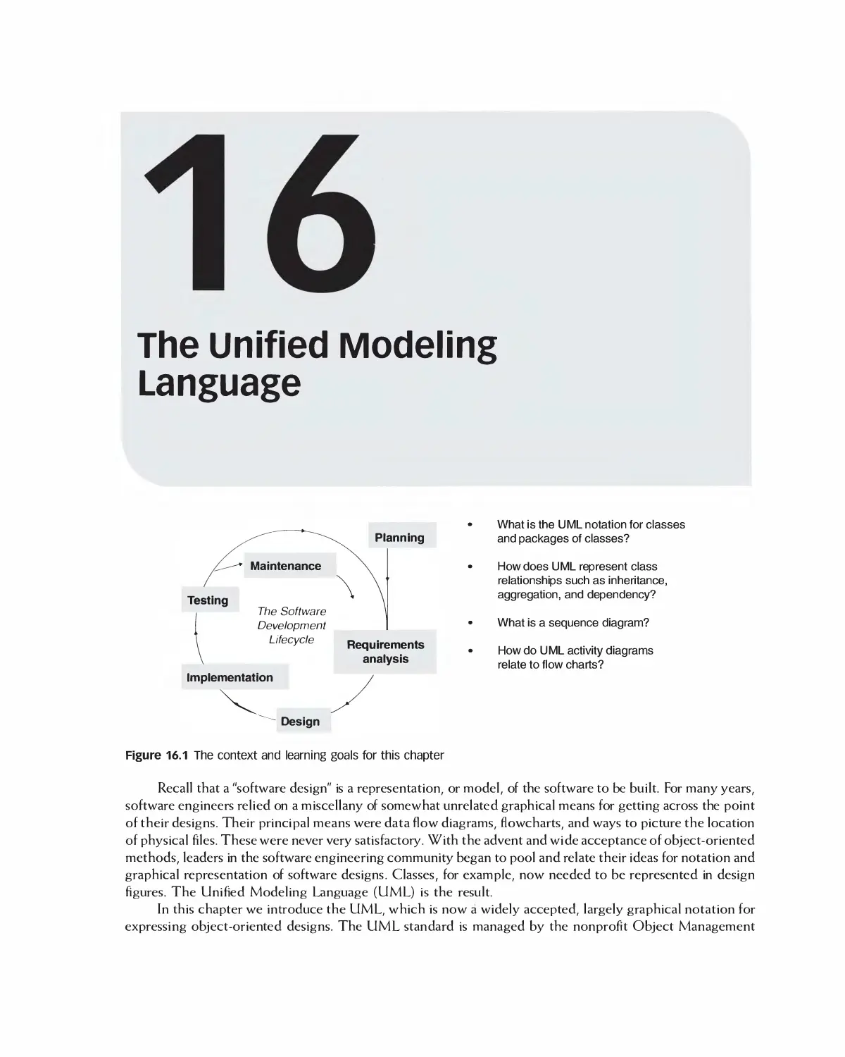Chapter 16: The Unified Modeling Language