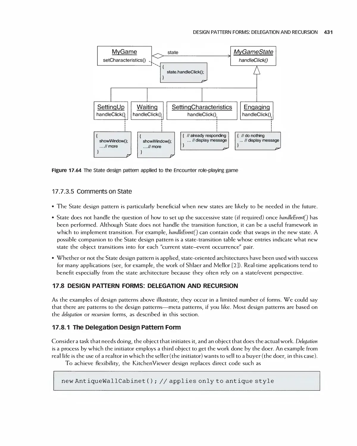 17.8 Design Pattern Forms: Delegation and Recursion