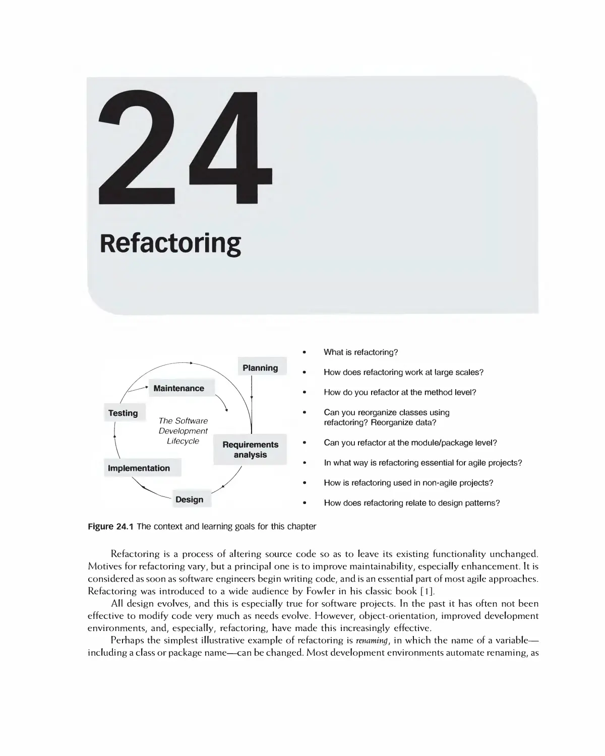 Chapter 24: Refactoring