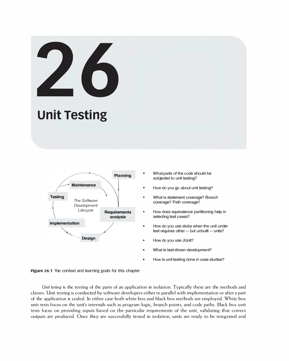 Chapter 26: Unit Testing