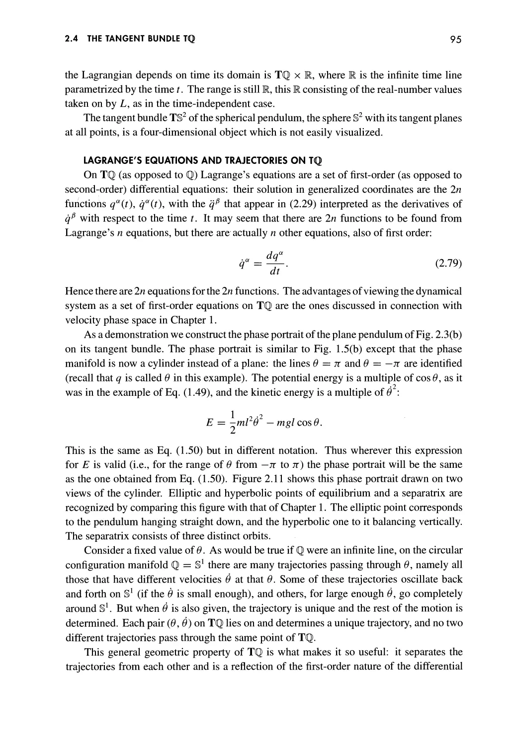 Lagrange's Equations and Trajectories on TQ