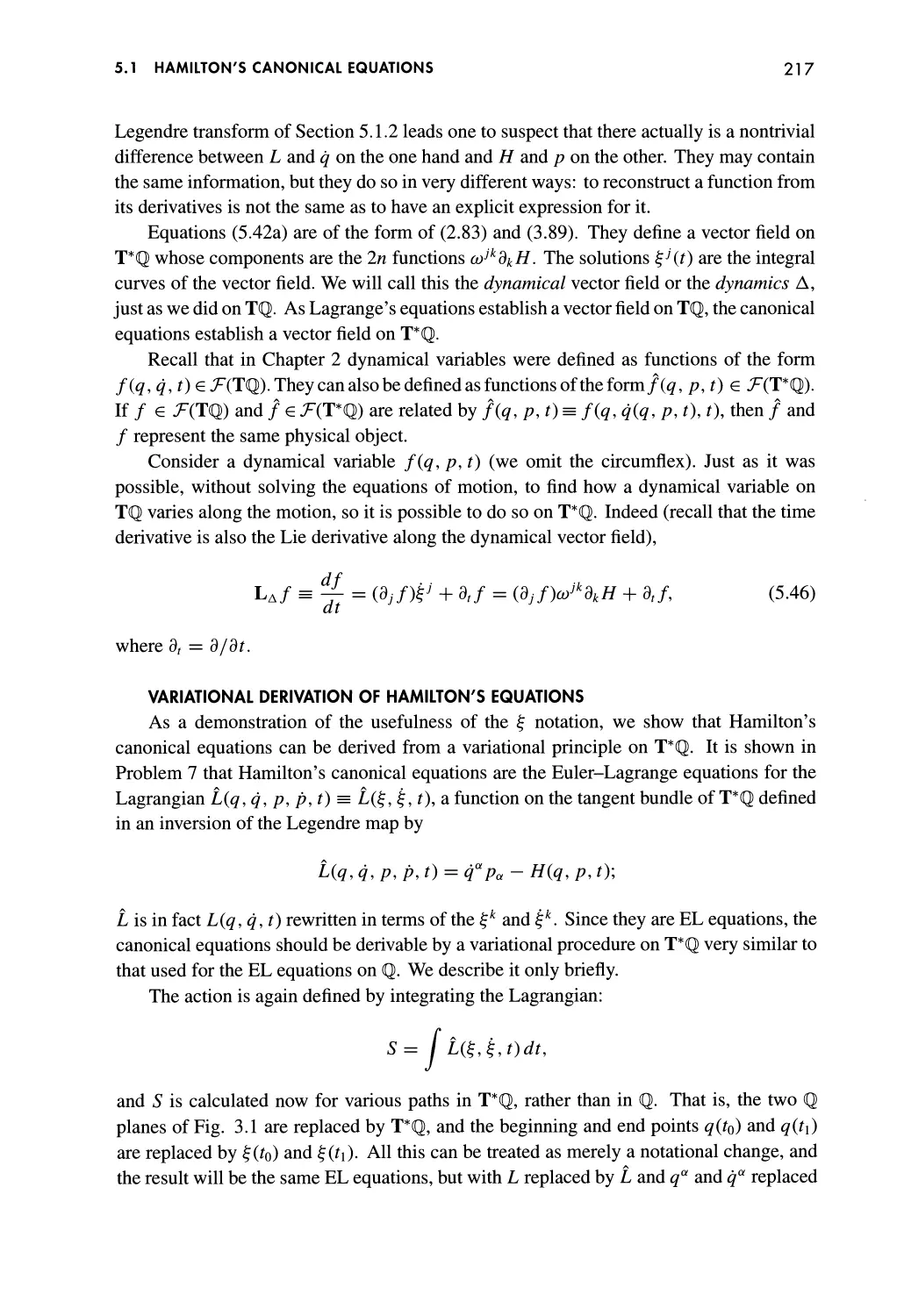 Variational Derivation of Hamilton's Equations