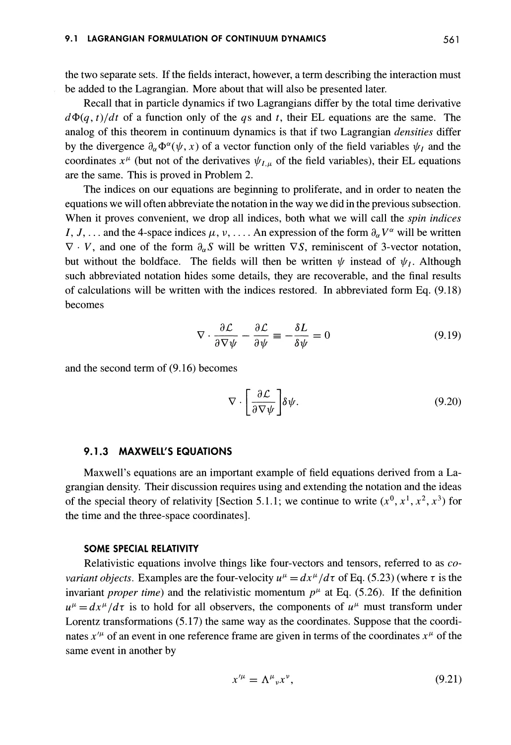 9.1.3 Maxwell's Equations