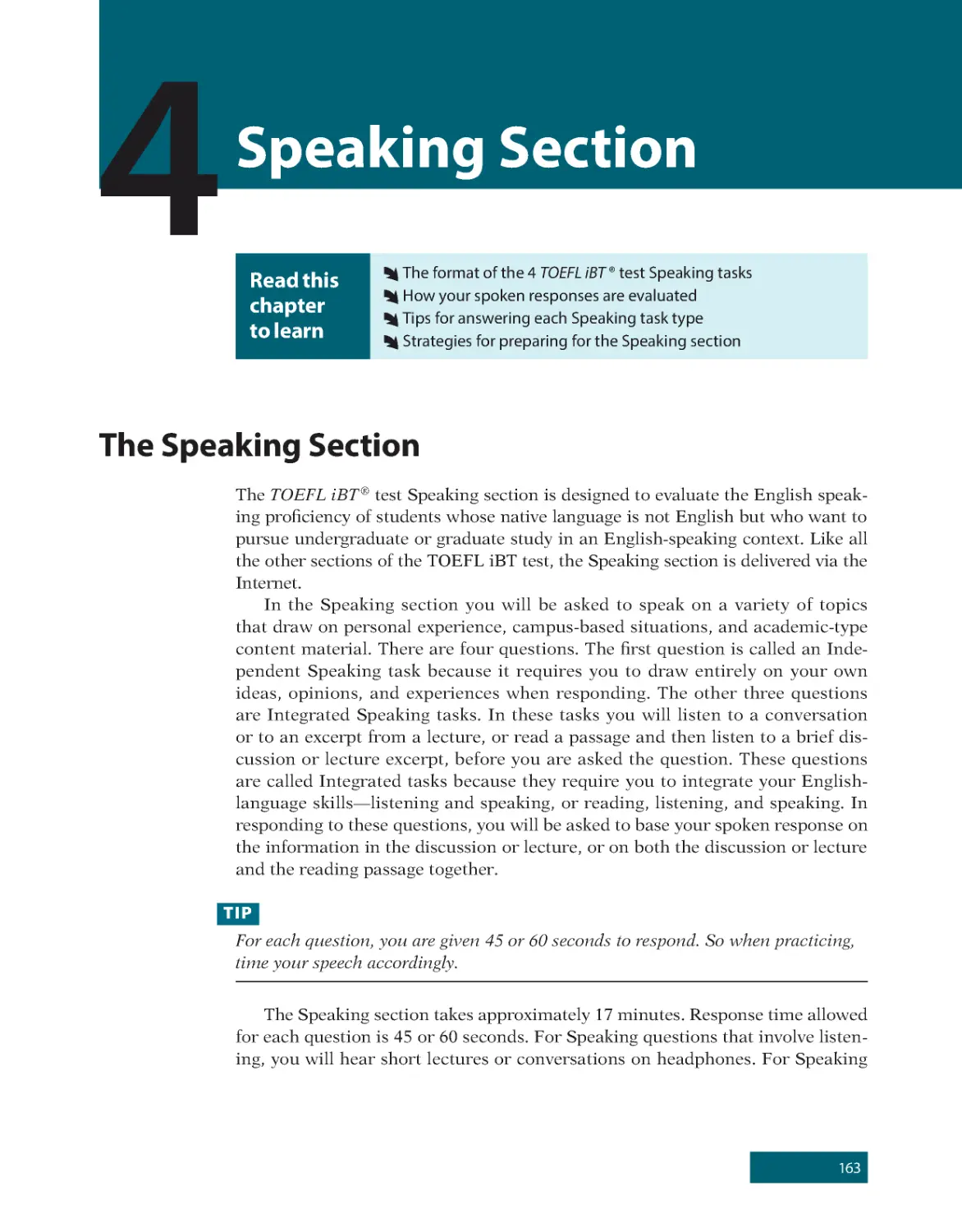 4 Speaking Section