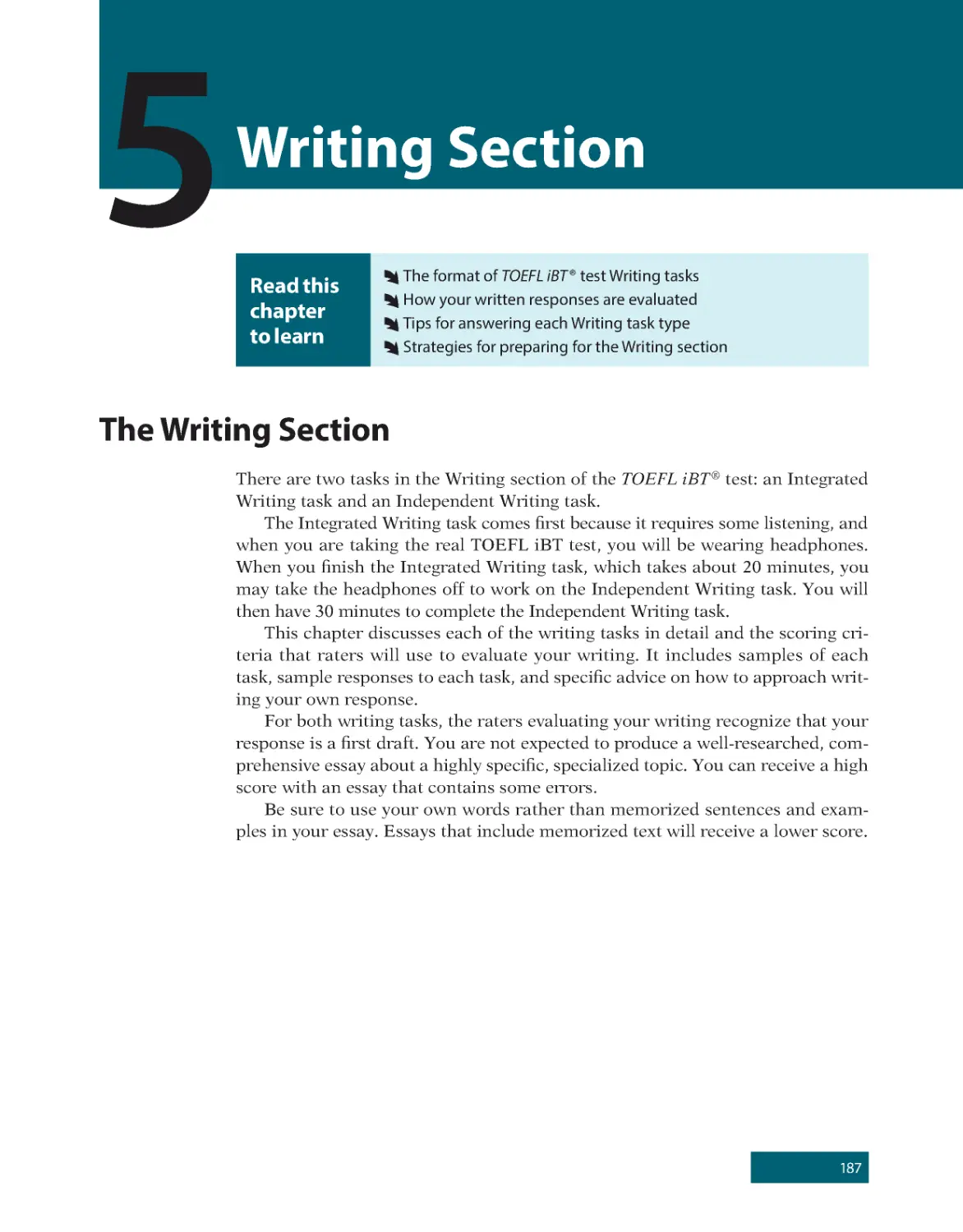 5 Writing Section