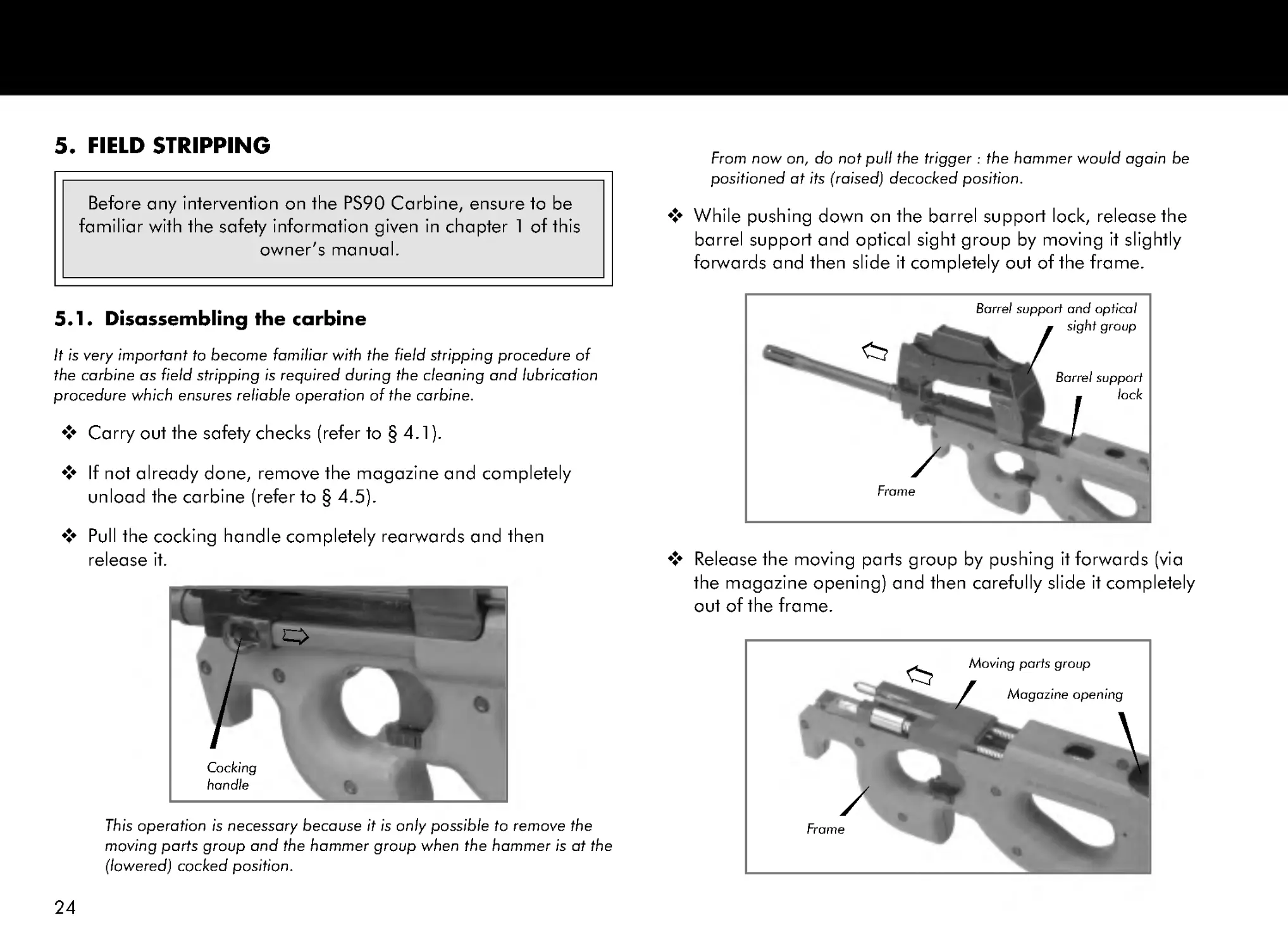 5. Field stripping