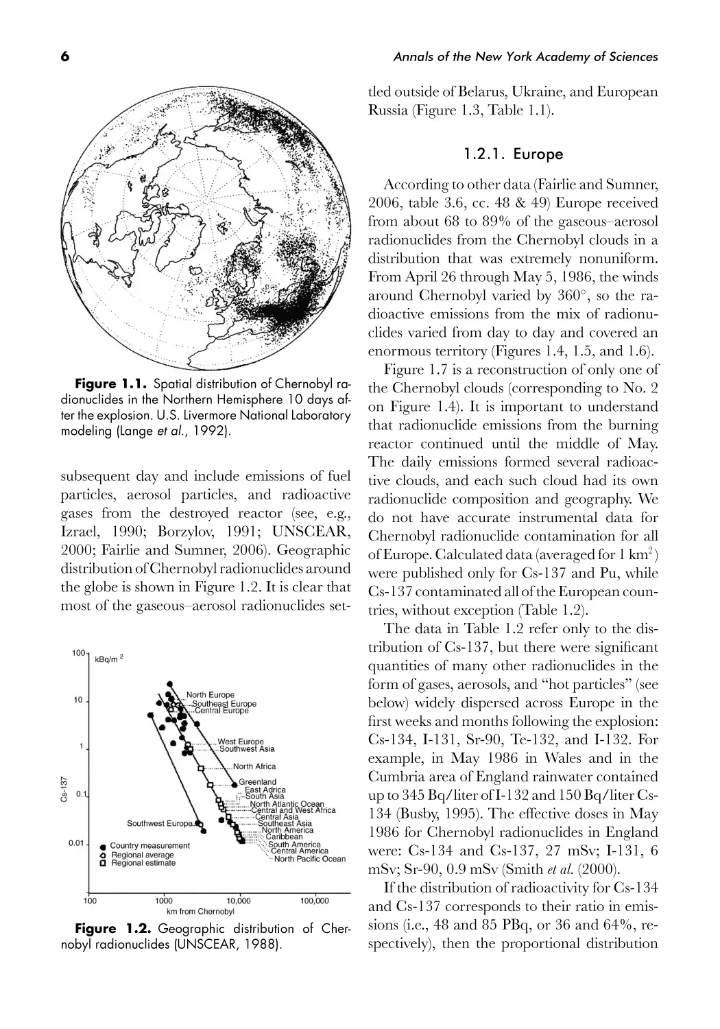 1.2.4. Arctic Regions
1.2.5. Northern Africa
1.2.6. Southern Hemisphere
1.3. Estimates of Primary Radionuclide Em.