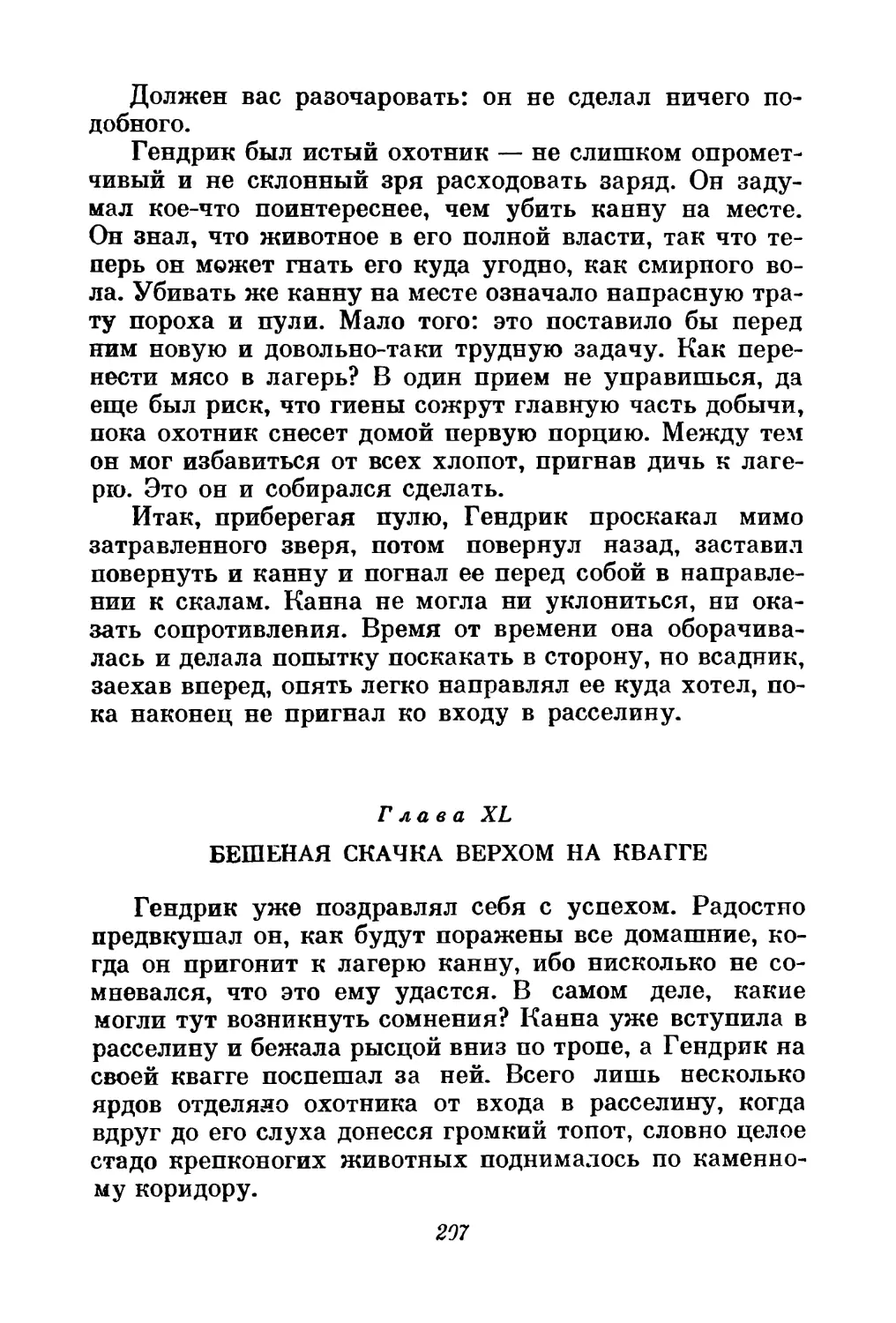 Глава XL. Бешеная скачка верхом на квагге