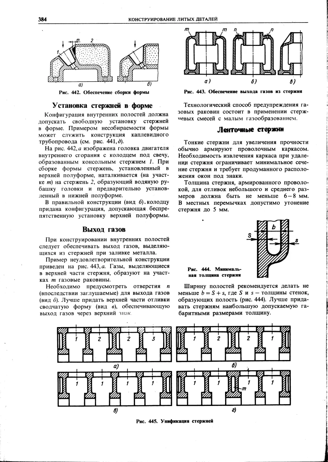 Лащинский основы конструирования. Основы конструирования отливок.